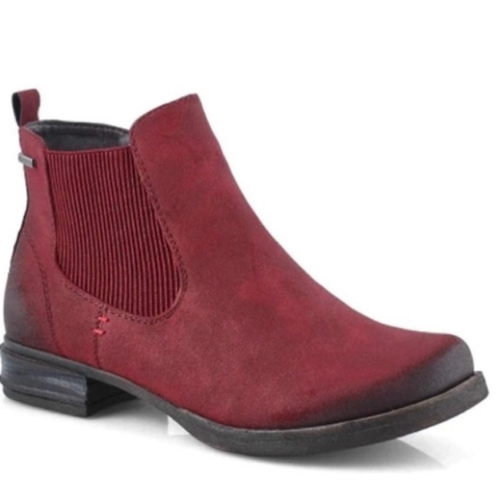 Romika Red Antique Ankle Boots 6.5 / 37 Size